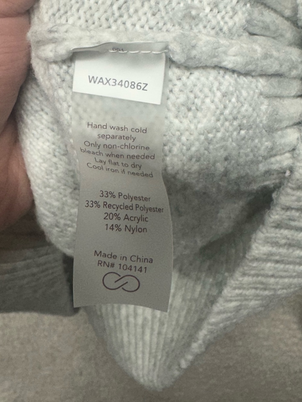Calia by Carrie Underwood Soft Knit Cowl Neck Hooded Sweater Hoodie Gray XL Cozy - Picture 4 of 6